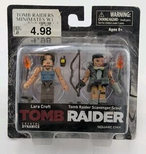 Tomb Raider Minimates Lara Croft Scavenger Scout 2 Pack Diamond Select 2013 New
